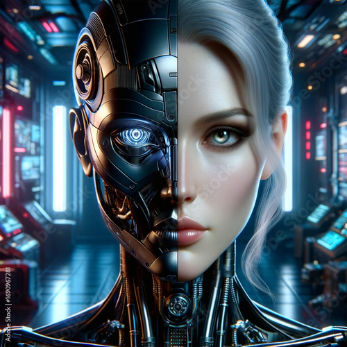 portrait of a young woman with headphones