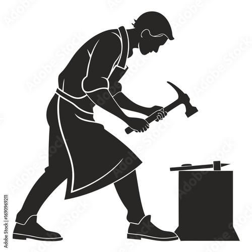 Shoemaker working