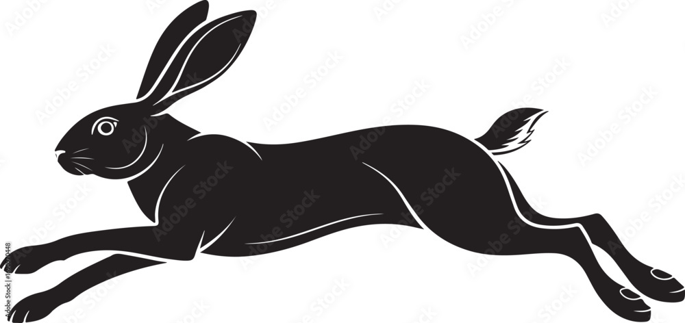 Obraz premium silhouette of a rabbit