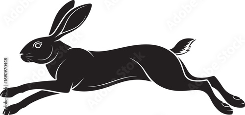 silhouette of a rabbit