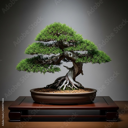 Elegant Bonsai Tree Display.