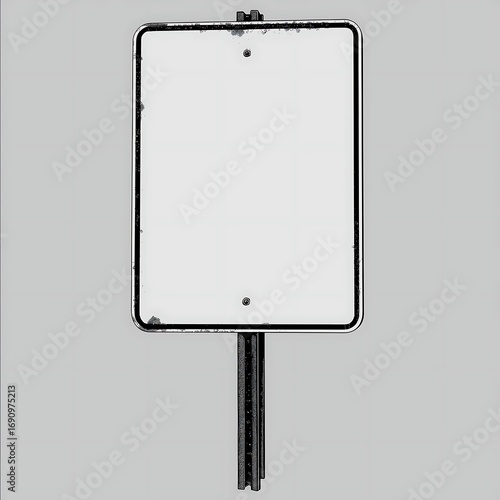 A vector graphic design for a tshirt of a blank traffic sign a monochrome background high resolution Tshirt print style monochrome suitable for a Tshirt desig