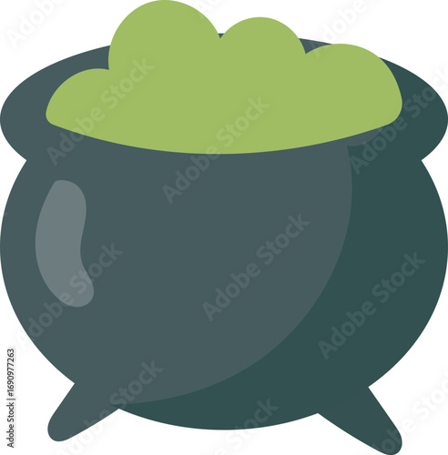 Cauldron Pot Witch Brew Illustration