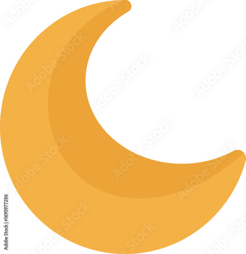 Crescent Moon Night Sky Illustration