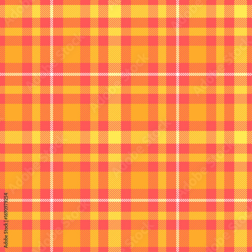 yellow golden tartan plaid seamless texture for textile, fabric print and background