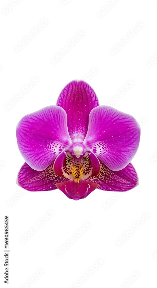 Fototapeta premium Closeup of a Purple Orchid Blossom.
