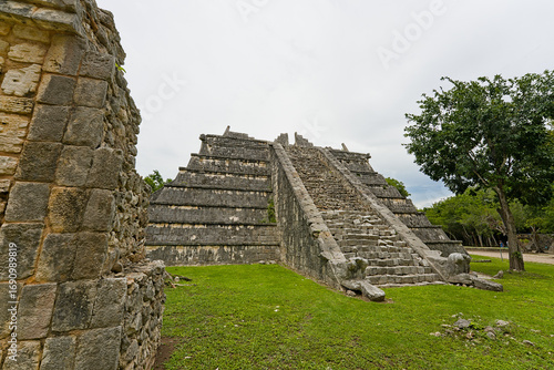 A smaller pyramid at Chichen Itza