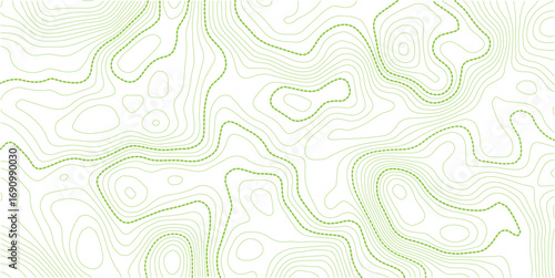 Topographic map pattern background vector. Abstract mountain terrain map background with abstract shape line texture. Wallpaper. banner