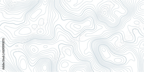 Topographic map pattern background vector. Abstract mountain terrain map background with abstract shape line texture. Design illustration for wall art, fabric, packaging, banner, wallpaper.