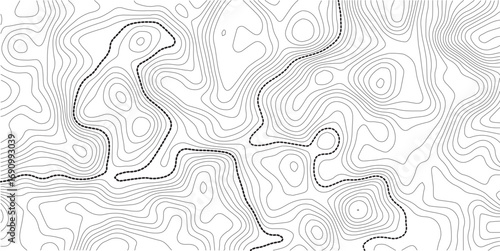 Topographic map lines background. Abstract vector illustration.