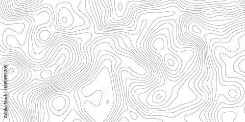Topographic map lines background. Abstract vector illustration.