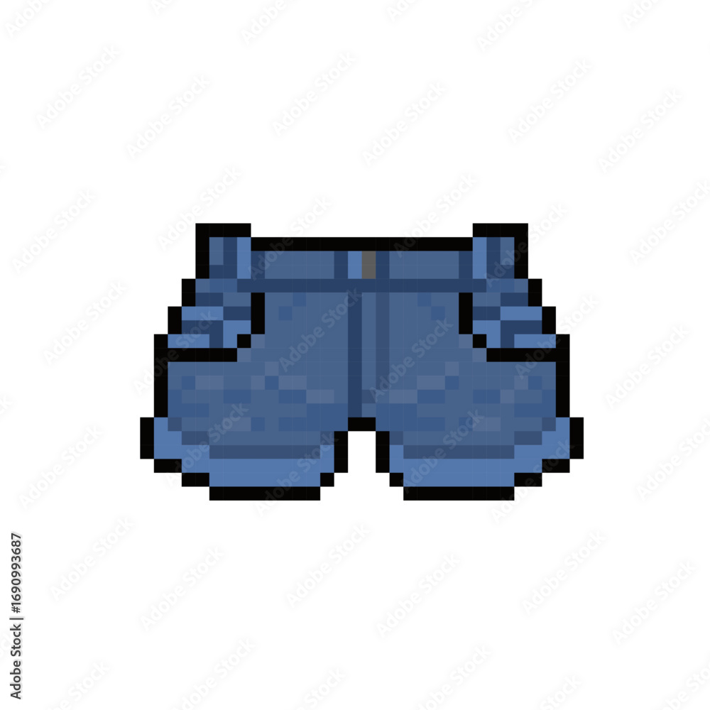 Fototapeta premium jean girl pant pixel art