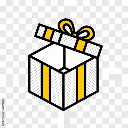 vector illustration of a gift box