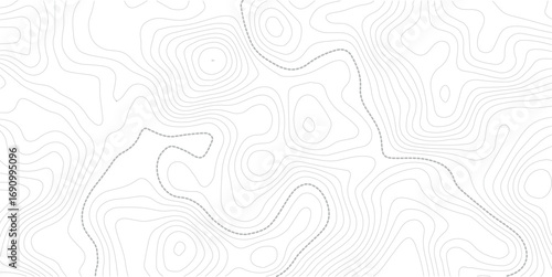 Contour elevation topographic seamless vector map