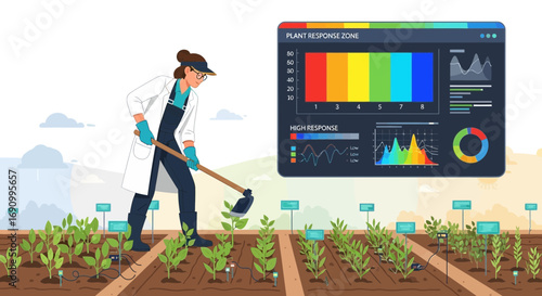 Precision agriculture and monitoring of plant responses for a sustainable future