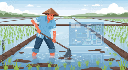 Smart agriculture with digital interface integration for modern farming techniques