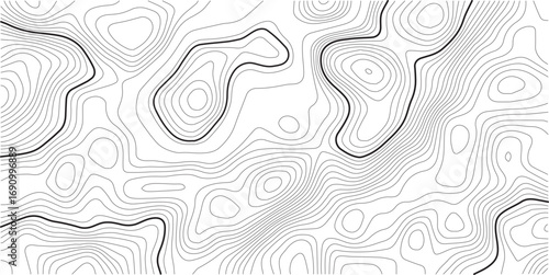 Abstract topographic map background Vector. 16.9 wallpaper design for fabric , packaging , web, geographic grid map vector illustration. White background