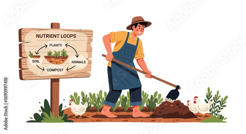 gardener with shovel
