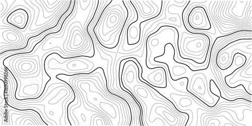 Abstract cartography artistic map topographic contour in lines and contours topo design illusions. Design illustration for wall art, fabric, packaging, web, banner, wallpaper.
