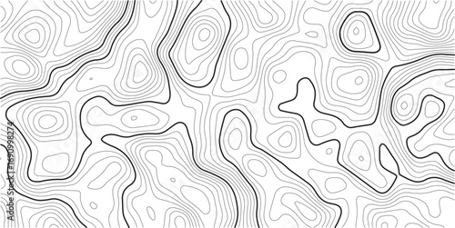 Abstract cartography artistic map topographic contour in lines and contours topo design illusions. Design illustration for wall art, fabric, packaging, web, banner, wallpaper.
