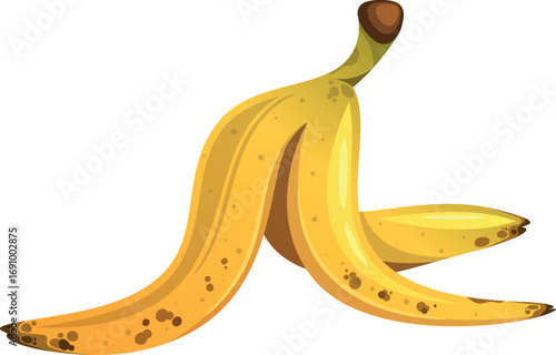 Natural organic waste of banana