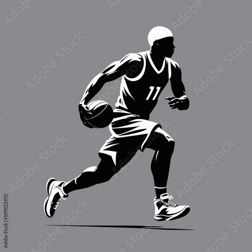 American football silhouette vector