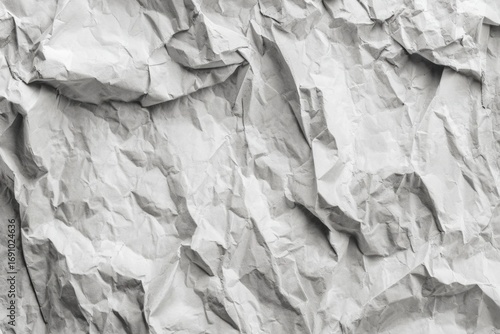 Crumpled white paper texture