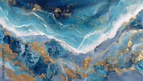 Abstract ocean waves