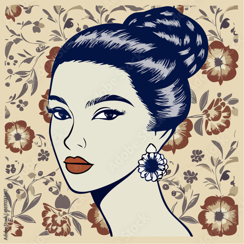 balkan embroidered bun seal for scalp tonic and hand cream