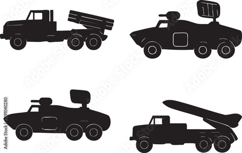 Rocket Launcher with Multiple Missiles for Defense
