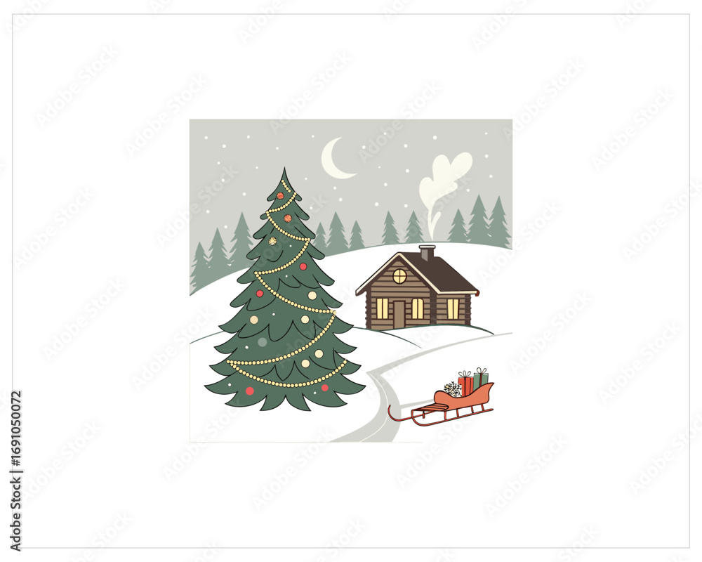 Fototapeta premium Christmas Content Vector Free SVG Download