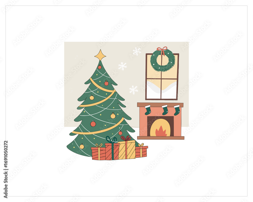 Fototapeta premium Christmas Content Vector Free SVG Download