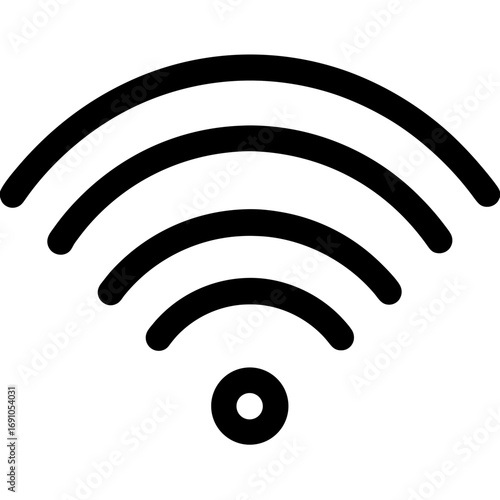 Wifi outline vector, a modern wifi icon art design, a black vector of various wifi, simple various wifi art, and a wifi icon isolated