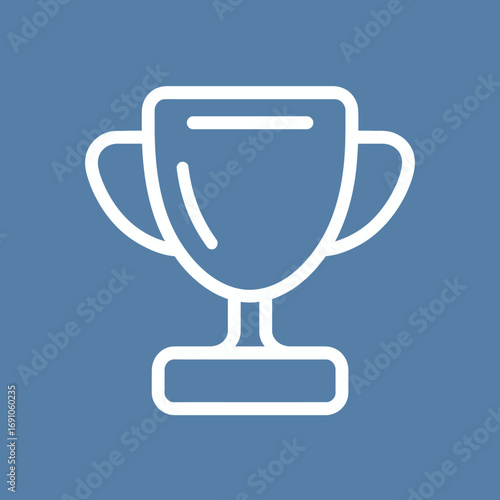 Clean and Clear Trophy Icon for UI Design, Perfect for App Development, Award Symbol