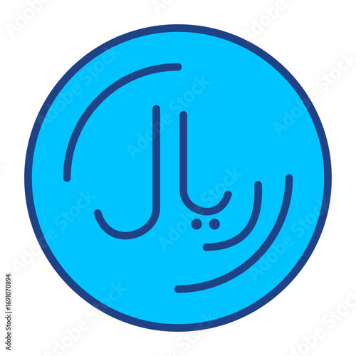 Riyal Simple Vector Icon Collection