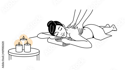 Young woman receiving a professional manicure from a skilled nail technician in a bright clean salon setting with beauty products