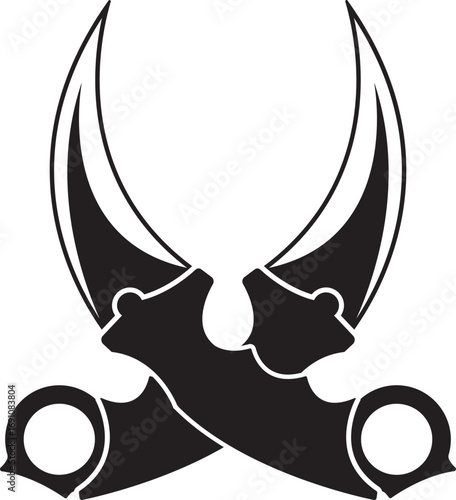 spoon and fork , A black silhouette of a fork and knife crossed on a white background on white background , no background.Meat cutting knives of butcher meat knives vector. Restaurant or cafe