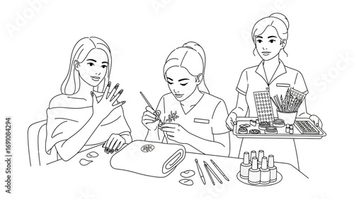 Two young women practicing self care and wellness activities at home applying facial masks and using skincare products while relaxing