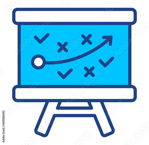 Business Plan Simple Vector Icon Collection