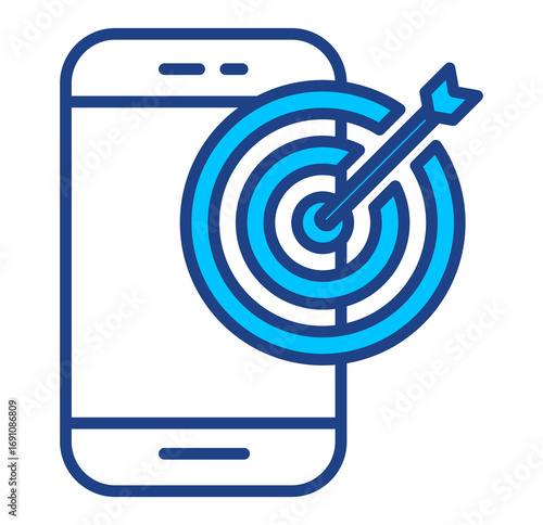 Mobile Marketing Simple Vector Icon Collection