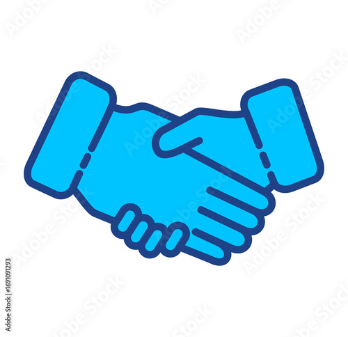Hand Shake Simple Vector Icon Collection