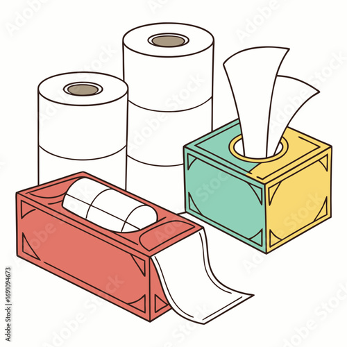 Buy bulk toilet paper rolls and tissue boxes for home or office delivery and save money on essential supplies