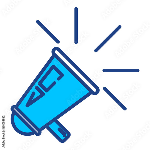 Megaphone Simple Vector Icon Collection