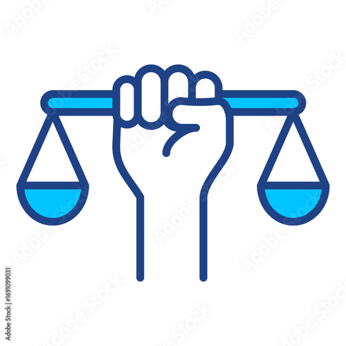 Social Justice Simple Vector Icon Collection