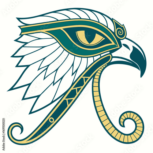  Modern Egyptian Eye of Horus Vector Icon