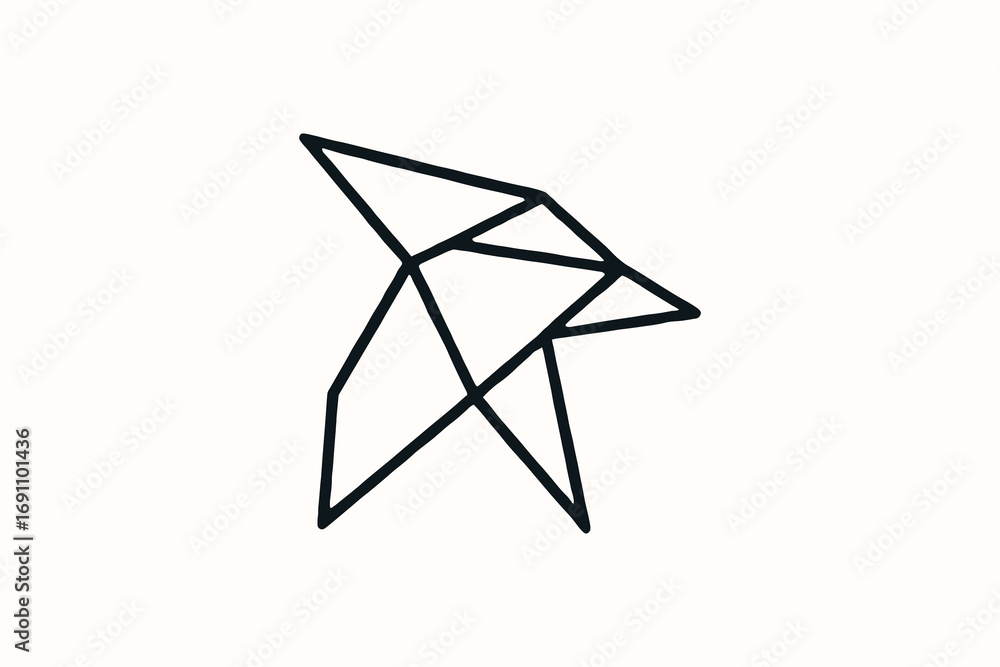 Fototapeta premium Minimal polygonal lo.eps