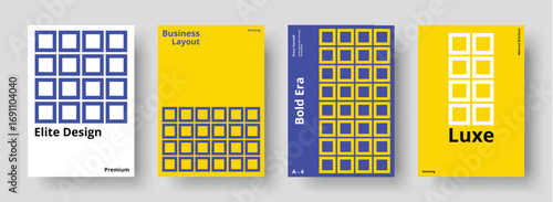 Professional modern abstract brochure designs with vibrant colors and geometric patterns perfect for business, marketing, and branding materials