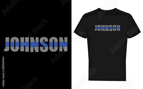 Vertical thin blue line usa flag silhouette for police support and patriotism