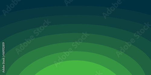 Trendy cover design with simple overlapping shapes. Vector green color effects arranged from light to dark. Green background gradient.