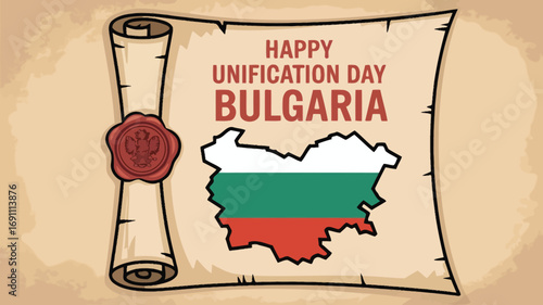 Happy Unification Day Bulgaria Celebration